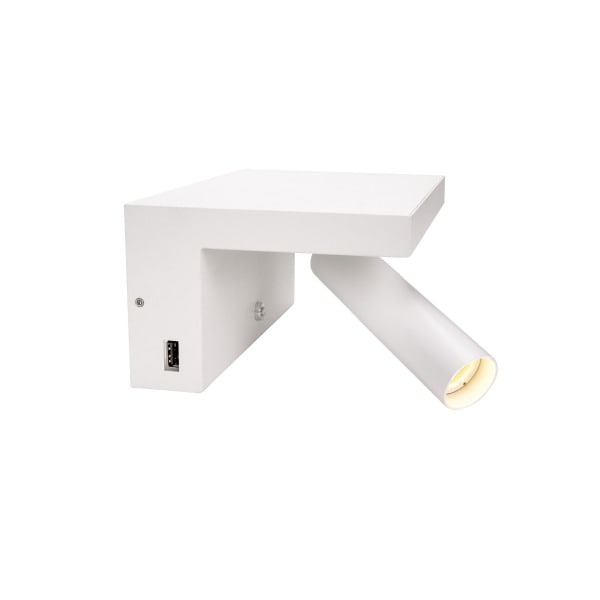 SLV - KARPO Bedside, LED Indoor Wandaufbauleuchte, weiss, 3000K, inkl. USB