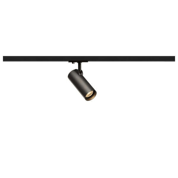SLV - HELIA 50 LED Strahler für 1Phasen Hochvolt-Stromschiene, 3000K, schwarz, 35°, inkl. 1 Phasen-Adapter