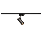 SLV - HELIA 50 LED Strahler für 3Phasen Hochvolt-Stromschiene, 3000K, schwarz, 35°, inkl. 3 Phasen-Adapter