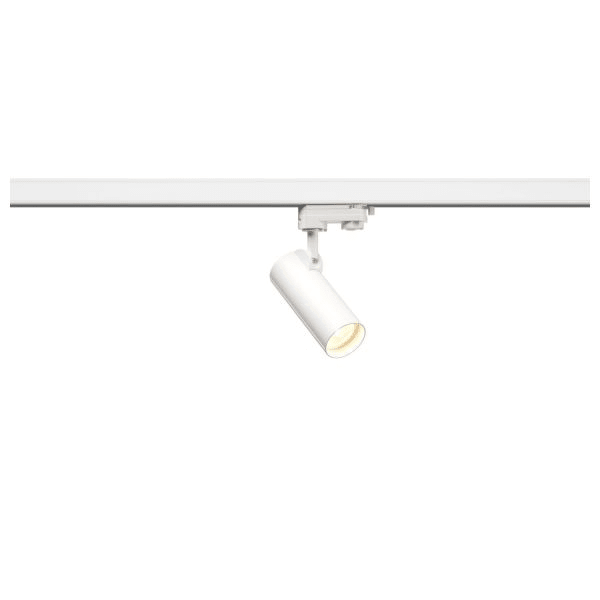 SLV - HELIA 50 LED Strahler für 3Phasen Hochvolt-Stromschiene, 3000K, weiss, 35°, inkl. 3 Phasen-Adapter