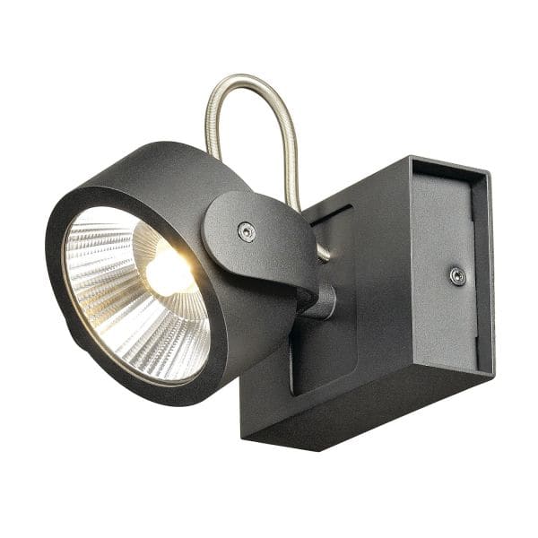 SLV - KALU LED 1 Wand- und Deckenleuchte, schwarz, 3000K, 60°
