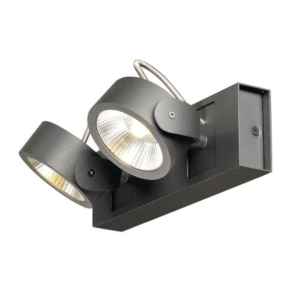SLV - KALU LED 2 Wand- und Deckenleuchte, schwarz, 3000K, 60°