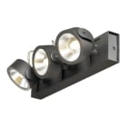 SLV - KALU LED 3 Wand- und Deckenleuchte, schwarz, 3000K, 60°
