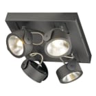 SLV - KALU LED 4 Wand- und Deckenleuchte, square, schwarz, 3000K, 60°