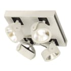 SLV - KALU LED 4 Wand- und Deckenleuchte, square, weiss/schwarz, 3000K, 60°