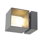 SLV - SQUARE TURN, QT14, Outdoor Wandleuchte, silbergrau, max. 42W, IP44