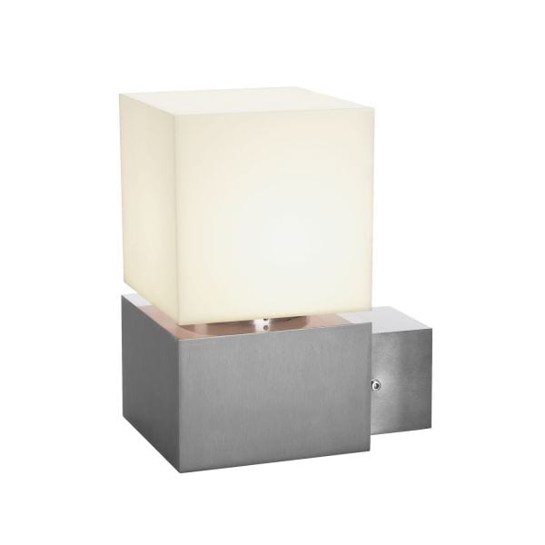 SLV - SQUARE WALL, E27, Outdoor Wandleuchte, Edelstahl 304, max. 20W, IP44