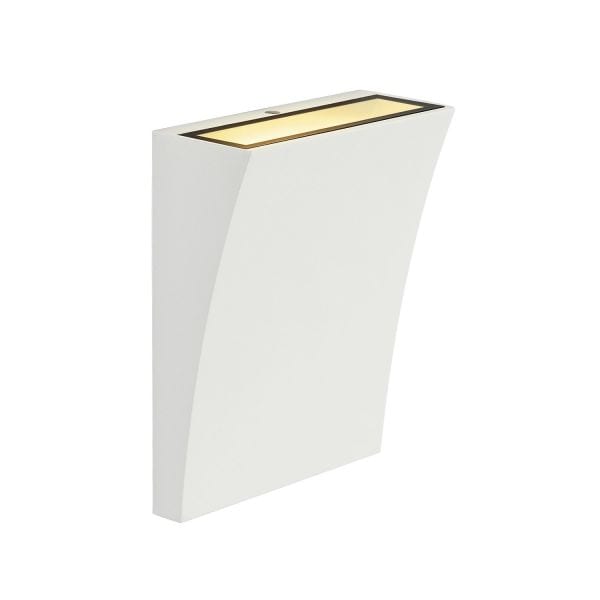 SLV - DELWA WIDE LED Outdoor Wandleuchte, 3000K, 100°, weiss, IP44