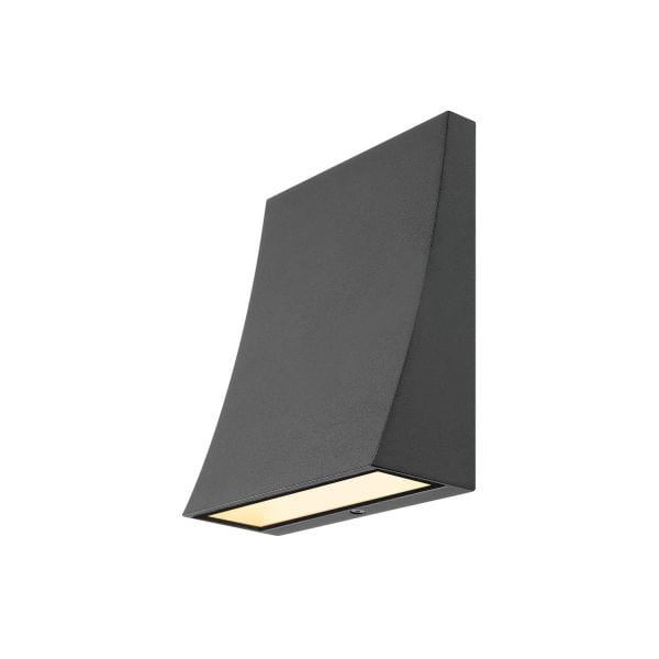 SLV - DELWA WIDE LED Outdoor Wandleuchte, 3000K, 100°, anthrazit, IP44