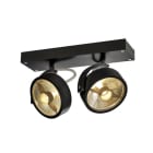 SLV - KALU 2 QPAR111, Wand- und Deckenleuchte, schwarz, max. 75W