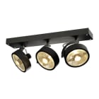 SLV - KALU 3 QPAR111, Wand- und Deckenleuchte, schwarz, max. 75W