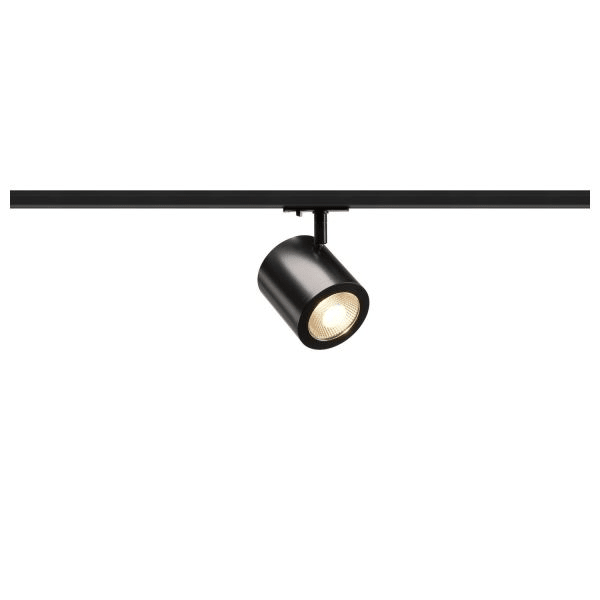SLV - ENOLA_C LED Strahler für 1Phasen Hochvolt-Stromschiene, 3000K, schwarz, 35°, inkl. 1 Phasen-Adapter