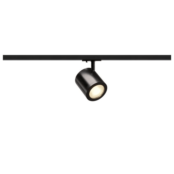 SLV - ENOLA_C LED Strahler für 1Phasen Hochvolt-Stromschiene, 3000K, schwarz, 55°, inkl. 1 Phasen-Adapter
