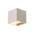 SLV - SOLID CUBE Wandleuchte, QT14, grau, max. 25W