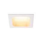 SLV - VERLUX, Einbauleuchte, LED, 3000K, mattweiss, L/B/T 13,5/13,5/7,5 cm, 20W
