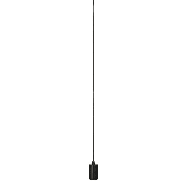 SLV - FITU, Pendelleuchte, A60, rund, schwarz, 5m Kabel mit offenem Kabelende, max. 60W