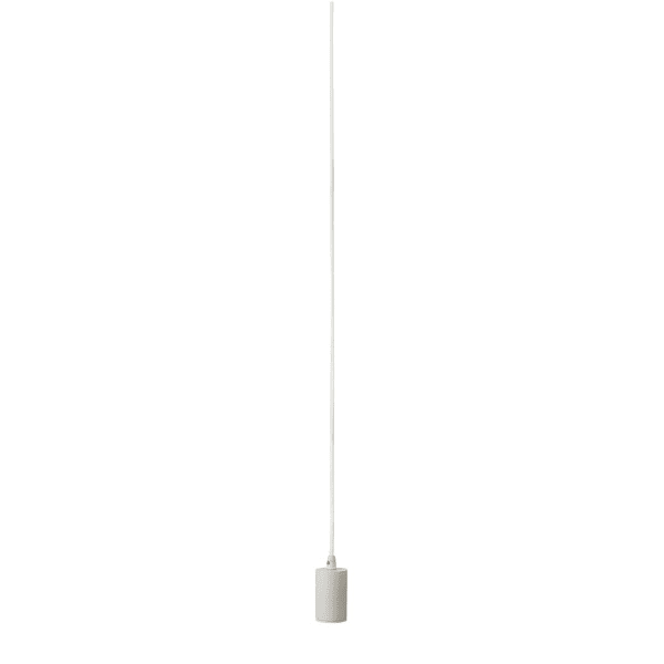 SLV - FITU, Pendelleuchte, A60, rund, weiss, 5m Kabel mit offenem Kabelende, max. 60W