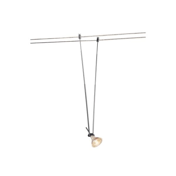 SLV - TELESKOP, Seilleuchte für TENSEO Niedervolt-Seilsystem, QR-C51, chrom, B/H/T 4,5/21-52/1 cm