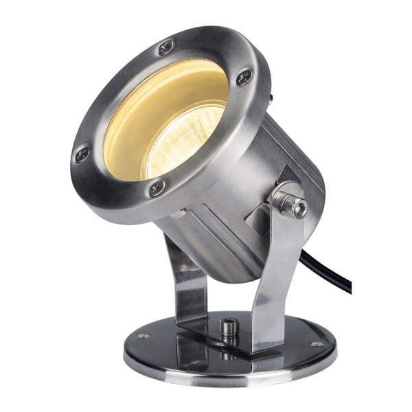 SLV - NAUTILUS, Outdoor Strahler, QPAR51, edelstahl, max. 35W, inkl. 1,5mKabel
