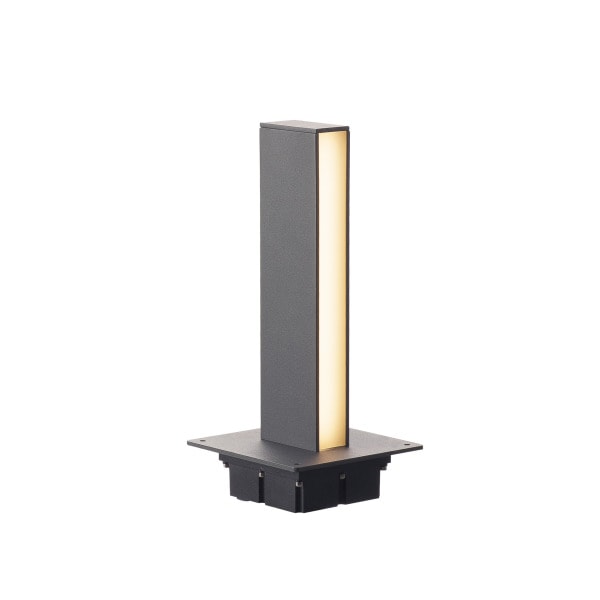 SLV - H-POL, Wege- und Standleuchte, einflammig, LED, 3000K, anthrazit, L/B/H 16,5/16,5/36 cm
