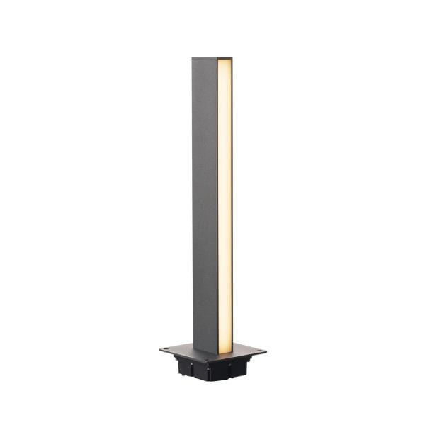 SLV - H-POL, Wege- und Standleuchte, zweiflammig, LED, 3000K, anthrazit, L/B/H 16,5/16,5/66 cm