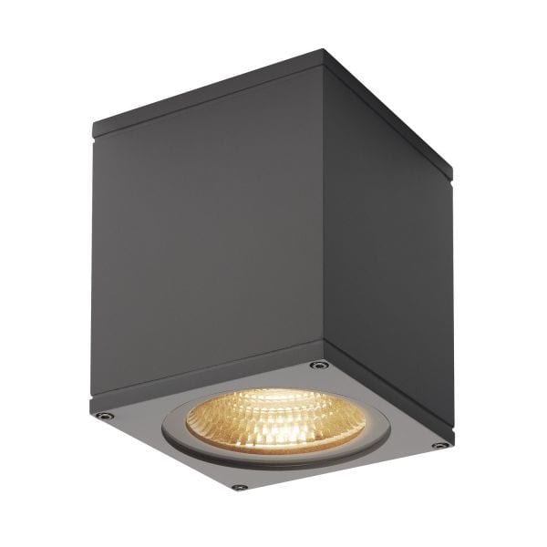 SLV - BIG THEO WALL, Outdoor Wandleuchte, Flood down, LED, 3000K, anthrazit, B/H/T 13/14/13,5 cm