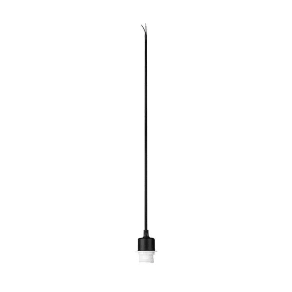 SLV - FENDA, Pendelabhängung, A60, schwarz, ohne Schirm, ohne Rosette, offenes Kabel, max. 60W