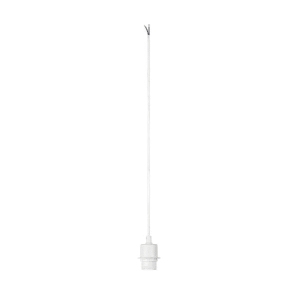 SLV - FENDA, Pendelabhängung, A60, weiss, ohne Schirm, ohne Rosette, offenes Kabel, max. 60W
