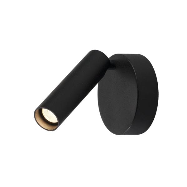 SLV - KARPO 30 Single Spot, Wand- u. Deckenleuchte, rund, schwarz, 7,5W LED, 3000K