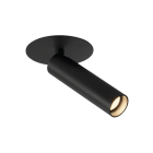 SLV - KARPO 30 Single Spot, Decken- einbauleuchte, Rosette flach, schwarz, 7,5W LED, 3000K,