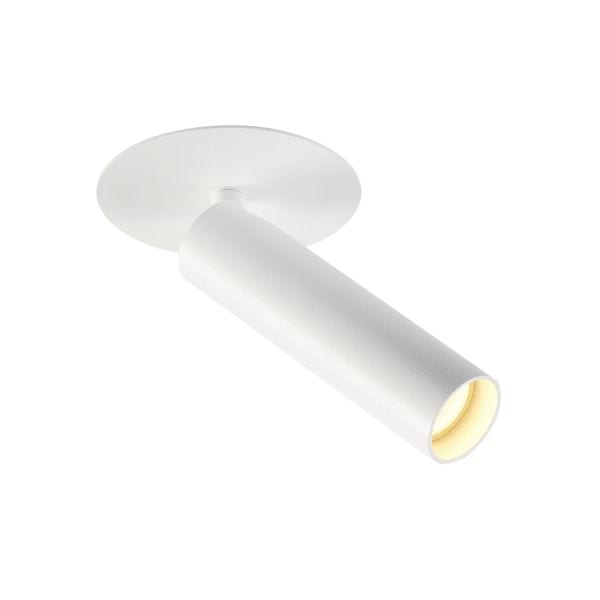 SLV - KARPO 30  Single Spot, Decken- einbauleuchte, Rosette flach, weiss, 7,5W LED, 3000K,