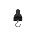 SLV - 3P.-Adapter mit Haken für S-TRACK 3P.-Schiene, schwarz