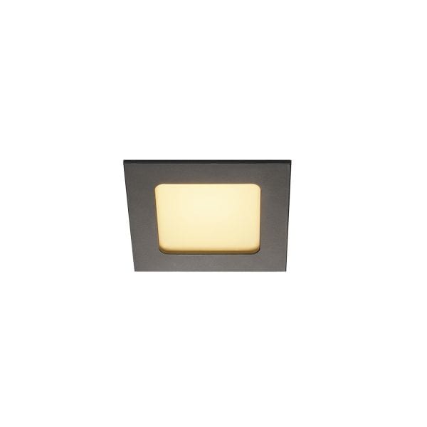 SLV - FRAME BASIC, LED Set, Down- light, mattschwarz, 6W, 3000K, inkl. Treiber
