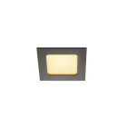 SLV - FRAME BASIC, LED Set, Down- light, mattschwarz, 6W, 3000K, inkl. Treiber