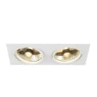 SLV - NEW TRIA ES111 SQUARE Einbau- leuchte, weiss, GU10, max. 2x75W, inkl. Clipfedern