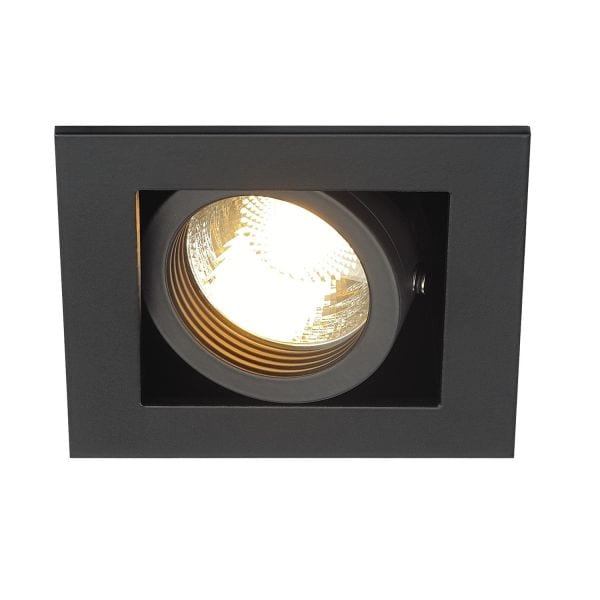 SLV - KADUX 1 GU10 Downlight, eckig, mattschwarz, max. 50W