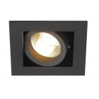 SLV - KADUX 1 GU10 Downlight, eckig, mattschwarz, max. 50W