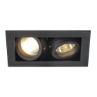 SLV - KADUX 2 GU10 Downlight, eckig, mattschwarz, max. 2x50W