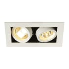 SLV - KADUX 2 GU10 Downlight, eckig, mattweiss, max. 2x50W