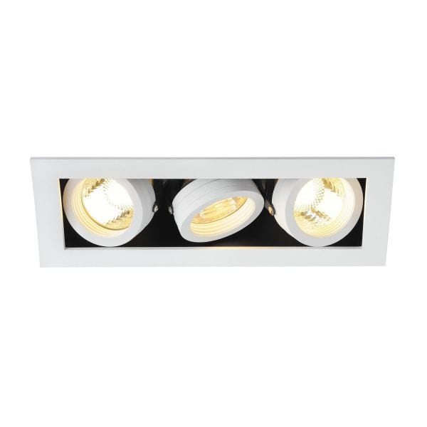 SLV - KADUX 3 GU10 Downlight, eckig, mattweiss, max. 3x50W