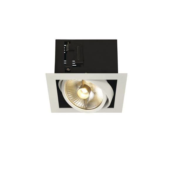 SLV - KADUX 1 ES111 Downlight, eckig, mattweiss, max. 75W