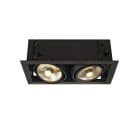 SLV - KADUX 2 ES111 Downlight, eckig, mattschwarz, max. 2x75W