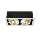 SLV - KADUX 2 ES111 Downlight, eckig, mattweiss, max. 2x75W