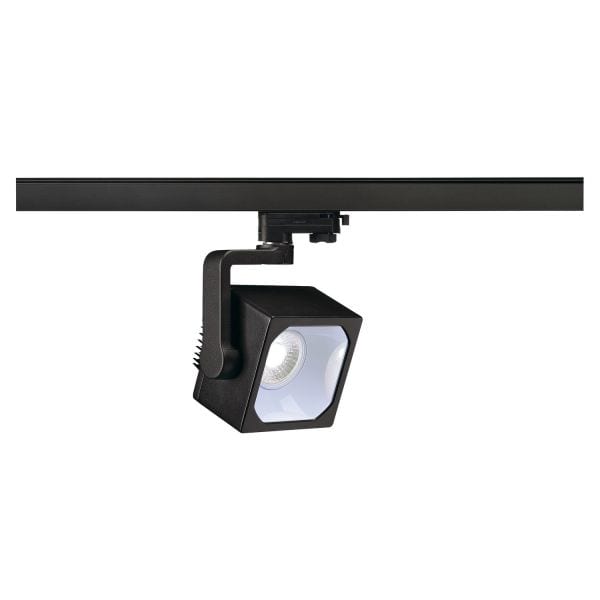 SLV - EURO CUBE Spot, schwarz, 60°, 4000K, CRI90, inkl. 3P.-Adapter