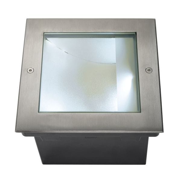 SLV - DASAR 255 LED SQUARE Bodenein- bauleuchte, Edelstahl 316, asymmetrisch, 34W, 4000K, IP67