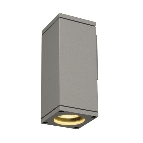 SLV - THEO WALL OUT Wandleuchte, eckig, silbergrau, GU10, max. 35W