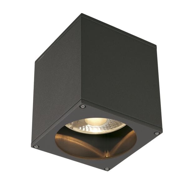 SLV - BIG THEO CEILING OUT Decken- leuchte, eckig, anthrazit, ES111, max. 75W