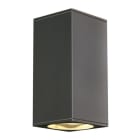 SLV - BIG THEO UP/DOWN OUT Wand- leuchte, eckig, anthrazit, ES111, max. 2x75W