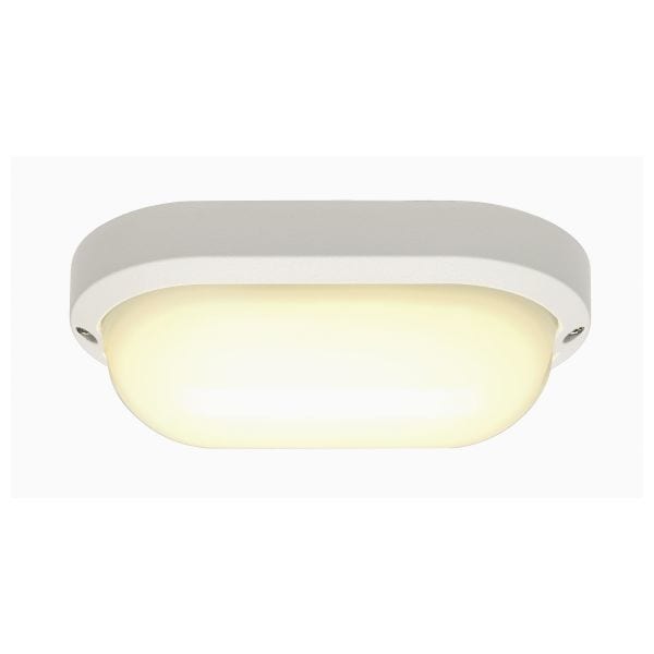 SLV - TERANG 2 Wand- und Decken- leuchte, oval,  weiss, 3000K, IP44