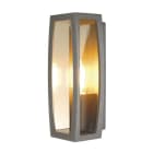 SLV - MERIDIAN BOX Aussenleuchte, anthrazit, E27, max. 25W, klarer Kunststoff